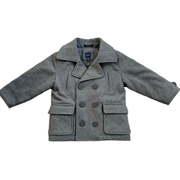 Gap Wool Pea Coat Toddler Size 3 - Picture 1 of 8